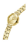 GUESS Array Crystals Gold Stainless Steel Bracelet