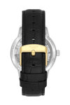 LEE COOPER Automatic Black Leather Strap