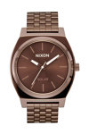 NIXON Time Teller Solar Brown Stainless Steel Bracelet