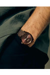 NIXON Time Teller Solar Brown Stainless Steel Bracelet