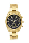 BREEZE Starlight Swarovski Chronograph Gold Stainless Steel Bracelet