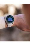 GARMIN Fenix 8 43mm AMOLED Silver with Whitestone Silicone Band