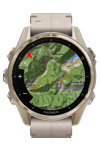 GARMIN Fenix 8 43mm AMOLED Sapphire Soft Gold with Fog Gray Leather Strap