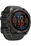 GARMIN Fenix 8 51mm AMOLED Sapphire Titanium Carb Gray with Black Silicone Band