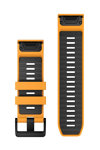 GARMIN QuickFit 26 Spark Orange with Graphite Silicone Band