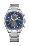 CITIZEN Eco-Drive Chronograph Silver Stainless Steel Bracelet