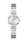 GUESS Array Zircons Silver Stainless Steel Bracelet