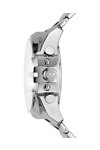 DIESEL Mega Chief Dual Time Silver Stainless Steel Bracelet