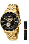 MASERATI Sfida Crystals Automatic Gold Stainless Steel Bracelet Gift Set