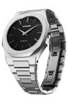 D1 MILANO Ultra Thin Silver Stainless Steel Bracelet