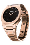 D1 MILANO Ultra Thin Rose Gold Stainless Steel Bracelet