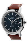 DANIEL WELLINGTON Iconic St Mawes Automatic Brown Leather Strap 40 mm