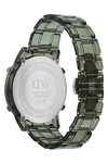 DANIEL WELLINGTON Retro Digital Dual Time Chronograph Dark Green Bio-based Plastic Strap 42 mm