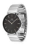 DANIEL WELLINGTON Classic Piano Silver Stainless Steel Bracelet 40 mm