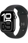 Apple Watch Series 10 GPS 46mm Jet Black Aluminium Case with Black Sport Band (S/M)