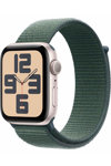 Apple Watch SE 2 GPS 44mm Starlight Aluminium Case with Lake Green Sport Loop