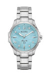 BULOVA Marine Star Diamonds Silver Stainless Steel Bracelet