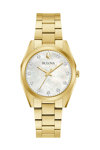 BULOVA Surveyor Diamonds Gold Stainless Steel Bracelet