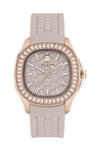 PHILIPP PLEIN Spectre Crystals Beige Silicone Strap