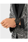 PHILIPP PLEIN The Hexagon Phantom Black Silicone Strap