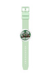 SWATCH Pufffframic Up In Smoke Light Green Silicone Strap