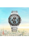 CITIZEN Eco-Drive RadioControlled Dual Time Chronograph Silver Titanium Steel Bracelet