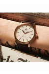 LUCIEN ROCHAT Iconic Brown Leather Strap