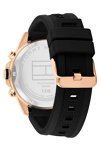 TOMMY HILFIGER Casual Black Silicone Strap