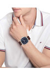 TOMMY HILFIGER Sport Brown Leather Strap