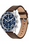 TOMMY HILFIGER Sport Chronograph Brown Leather Strap