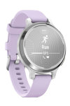 GARMIN Lily® 2 Active Silver with Purple Jasmine Silicone Strap (Προπαραγγελία)