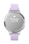 GARMIN Lily® 2 Active Silver with Purple Jasmine Silicone Strap (Προπαραγγελία)