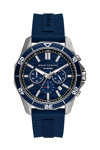 ARMANI EXCHANGE Spencer Chronograph Blue Silicone Strap