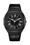 CERRUTI Leadri Black Leather Strap