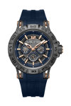 CERRUTI Velletri Dual Time Blue Silicone Strap