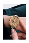 GUESS Envy Crystals Green Rubber Strap