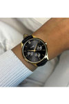 CLUSE Minuit Black Leather Strap