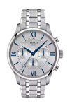 TISSOT T-Classic Chemin Des Tourelles Automatic Chronograph Silver Stainless Steel Bracelet