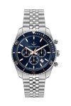 LUCIEN ROCHAT Leman Chronograph Silver Stainless Steel Bracelet