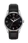 LUCIEN ROCHAT Montreux Black Leather Strap