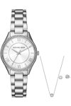 MICHAEL KORS Lauryn Crystals Silver Stainless Steel Bracelet Gift Set