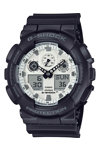 G-SHOCK Dual Time Chronograph Black Rubber Strap