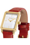 BREIL Carre Red Leather Strap