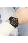 OOZOO Timepieces Black Leather Strap