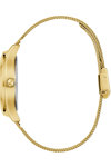 GUESS Glitz Plaque Crystals Gold Stainless Steel Bracelet