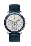 ZEPPELIN NewYork Chronograph Blue Leather Strap